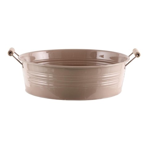 SECCHIO BASSO METALLO H.11 BEIGE